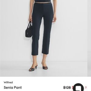 Aritzia Wilfred Navy Senia Pant